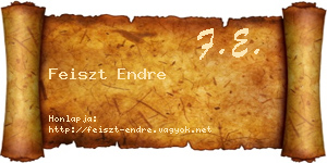 Feiszt Endre névjegykártya